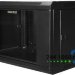 Шкаф настенный 19 дюймов 6U 600х350х368 GYDERS GDR-66035B, стеклянная дверь черный
